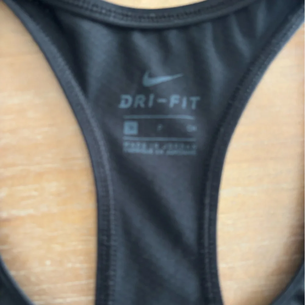 Nike Pro Dri-FIT Swoosh Logo Racerback Tank, Black, Size Small